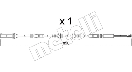 Warning Contact, brake pad wear (SU.366)