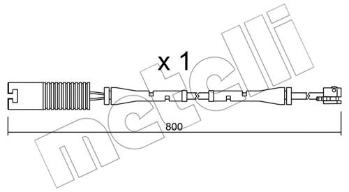Warning Contact, brake pad wear (SU.083)