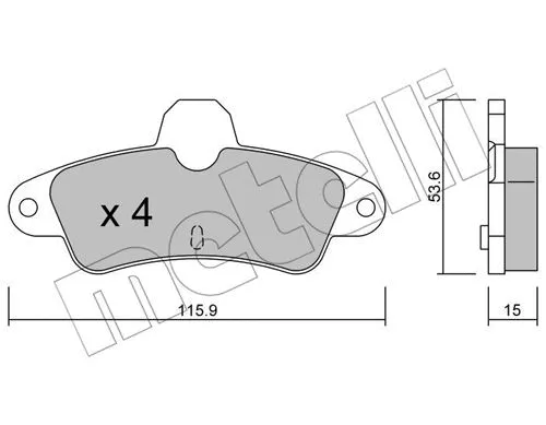Brake Pad Set, disc brake (22-0143-0)