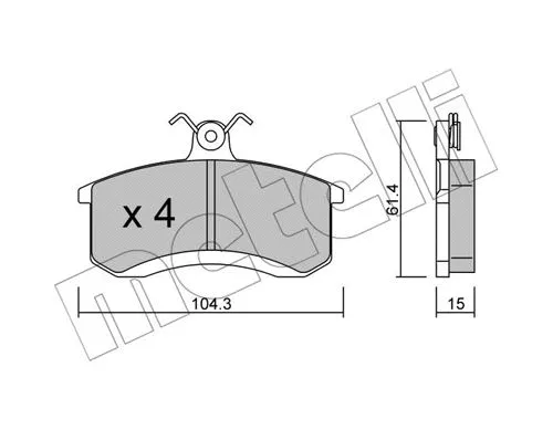 Brake Pad Set, disc brake (22-0930-0)