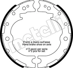 Brake Shoe Set, parking brake (53-0637)