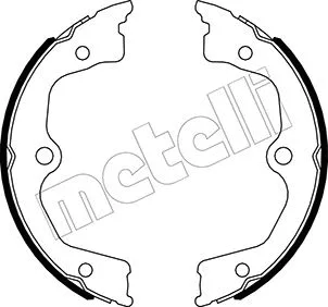 Brake Shoe Set, parking brake (53-0495)