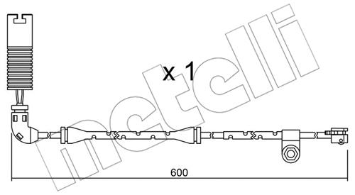 Warning Contact, brake pad wear (SU.112)