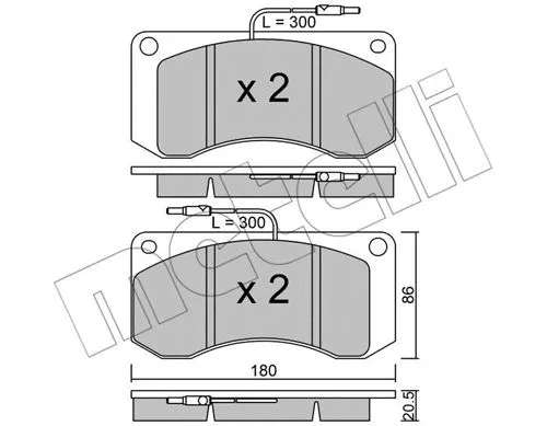 Brake Pad Set, disc brake (22-0272-0)