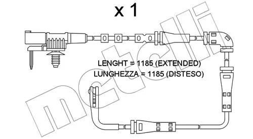 Warning Contact, brake pad wear (SU.353)