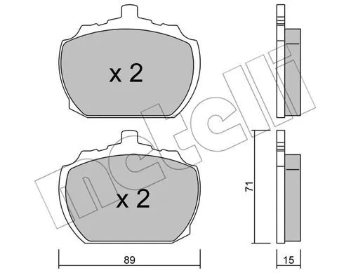 Brake Pad Set, disc brake (22-0678-0)