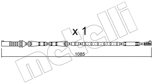 Warning Contact, brake pad wear (SU.284)