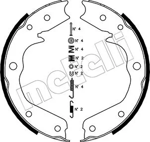 Brake Shoe Set, parking brake (53-0315K)