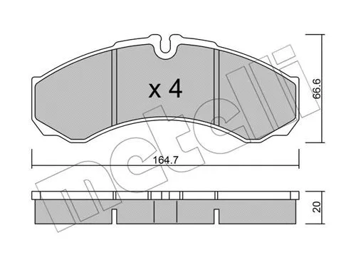 Brake Pad Set, disc brake (22-0212-6)