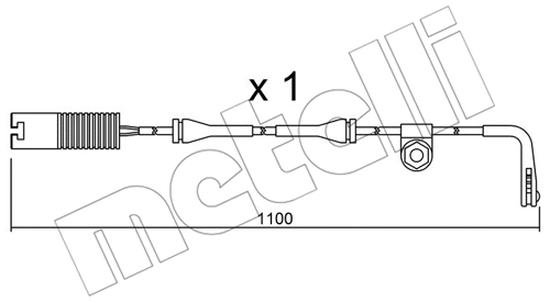 Warning Contact, brake pad wear (SU.148)