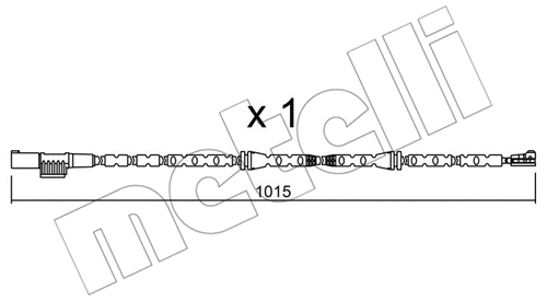 Warning Contact, brake pad wear (SU.307)