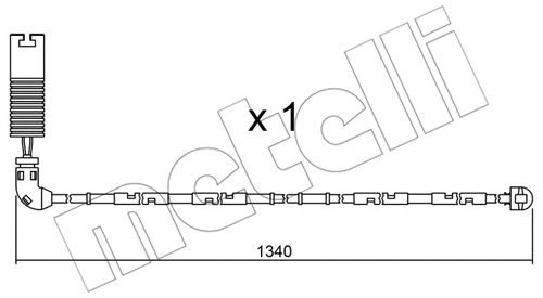 Warning Contact, brake pad wear (SU.113)
