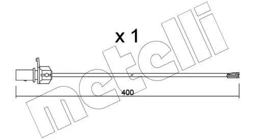 Warning Contact, brake pad wear (SU.347)
