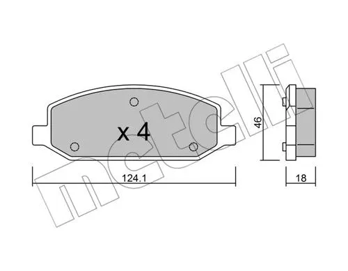Brake Pad Set, disc brake (22-0973-0)