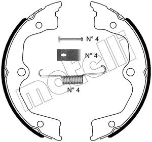 Brake Shoe Set, parking brake (53-0495K)