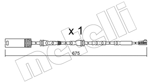 Warning Contact, brake pad wear (SU.298)