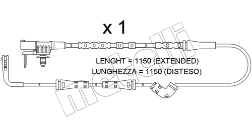 Warning Contact, brake pad wear (SU.387)