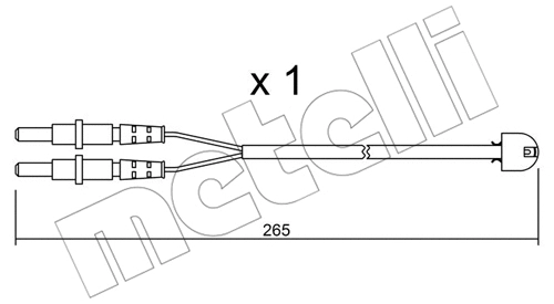 Warning Contact, brake pad wear (SU.053)