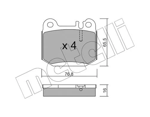 Brake Pad Set, disc brake (22-0564-0)