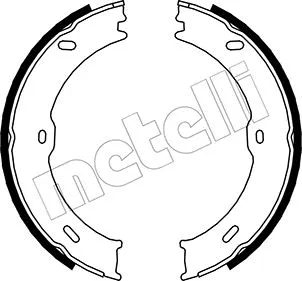 Brake Shoe Set, parking brake (53-0246)