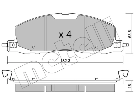 Brake Pad Set, disc brake (22-1330-0)