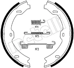 Brake Shoe Set, parking brake (53-0247K)
