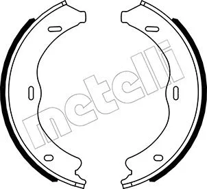 Brake Shoe Set, parking brake (53-0507)