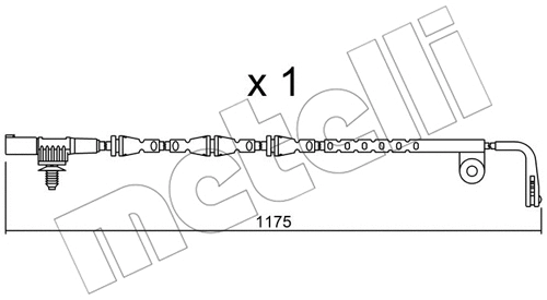 Warning Contact, brake pad wear (SU.228)
