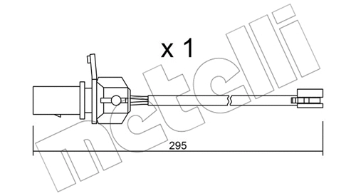 Warning Contact, brake pad wear (SU.331)