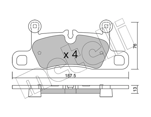 Brake Pad Set, disc brake (22-1315-0)