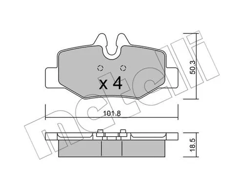 Brake Pad Set, disc brake (22-0576-0)