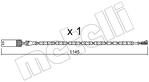 Warning Contact, brake pad wear (SU.301)
