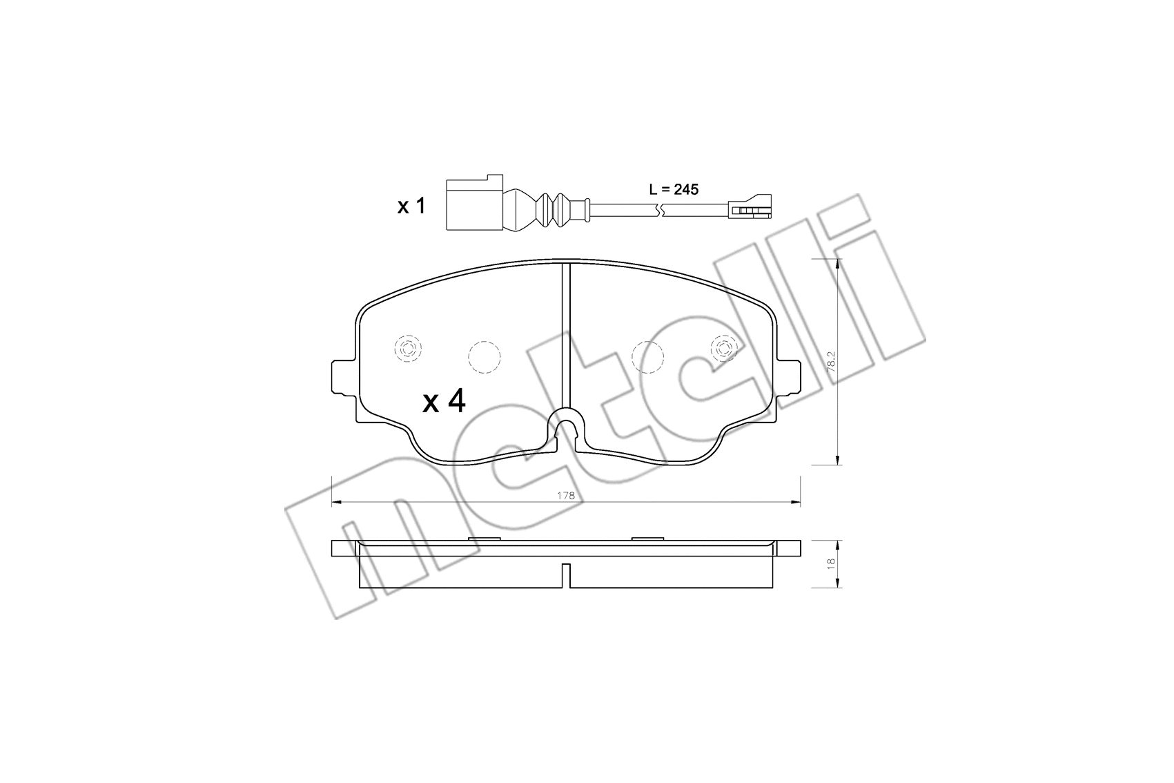 Brake Pad Set, disc brake (22-1316-0)