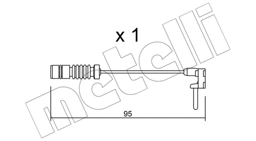 Warning Contact, brake pad wear (SU.011)