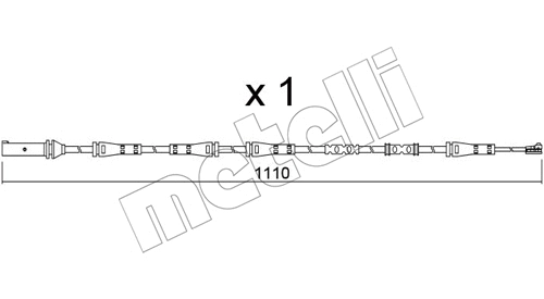 Warning Contact, brake pad wear (SU.368)
