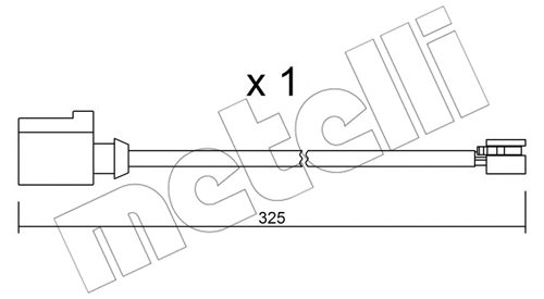 Warning Contact, brake pad wear (SU.271)