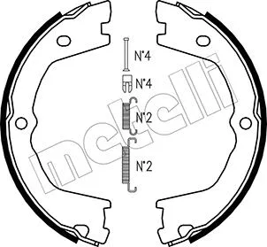 Brake Shoe Set, parking brake (53-0086K)