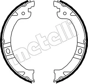 Brake Shoe Set, parking brake (53-0027)