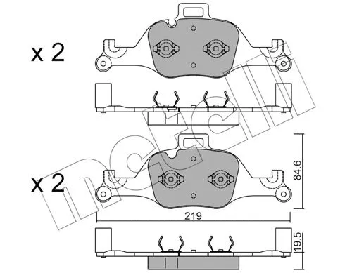 Brake Pad Set, disc brake (22-1145-0)