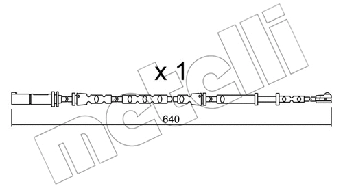 Warning Contact, brake pad wear (SU.312)
