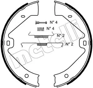 Brake Shoe Set, parking brake (53-0528K)