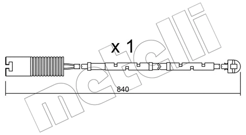 Warning Contact, brake pad wear (SU.123)