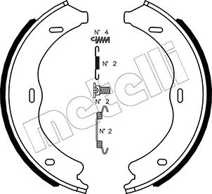 Brake Shoe Set, parking brake (53-0507K)