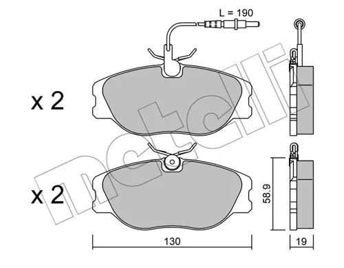 Brake Pad Set, disc brake (22-0072-4)