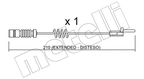 Warning Contact, brake pad wear (SU.099)