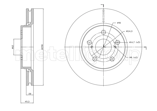 Brake Disc (23-1840C)
