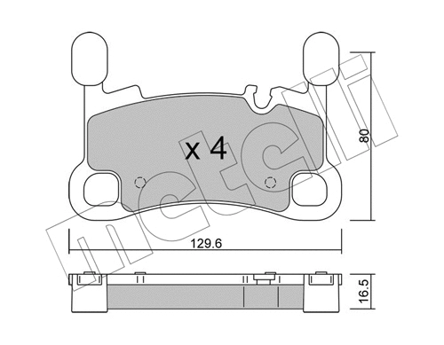 Brake Pad Set, disc brake (22-1260-0)
