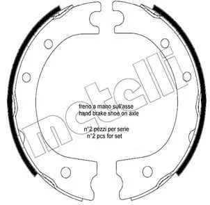 Brake Shoe Set, parking brake (53-0704)