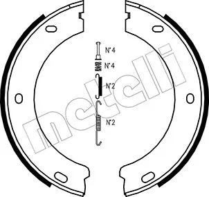 Brake Shoe Set, parking brake (53-0325K)