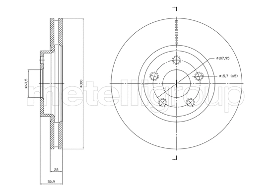 Brake Disc (23-1834C)